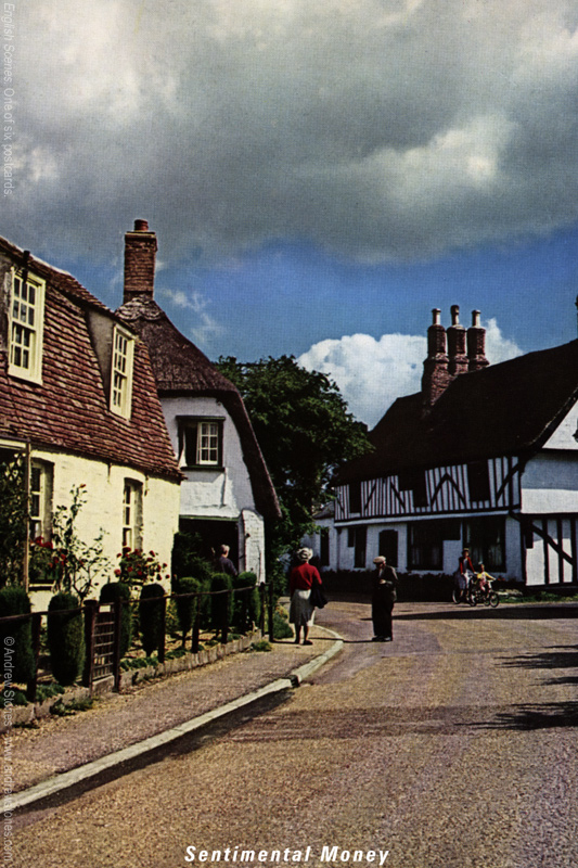 Andrew Stones - 'English Scenes'. One of six postcards.